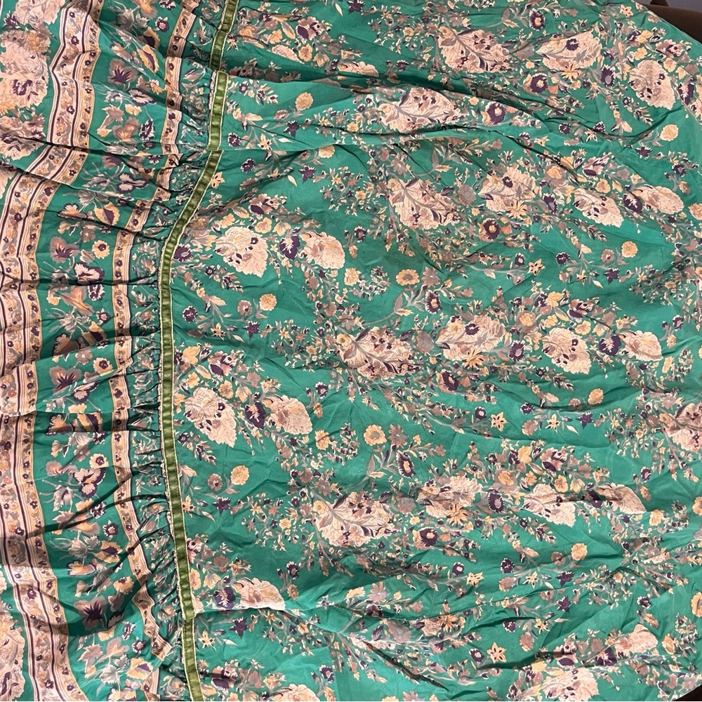 Mango Pink and Orange Maxi A-Line Skirt